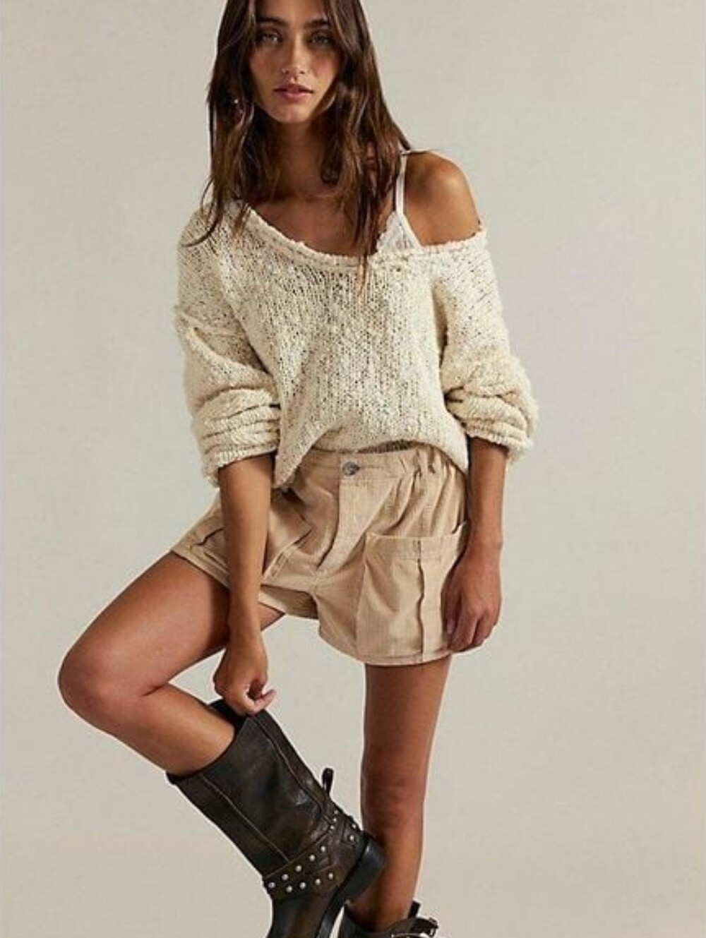 NWT Free People We The Free Shot Caller Corduroy Shorts In Xl